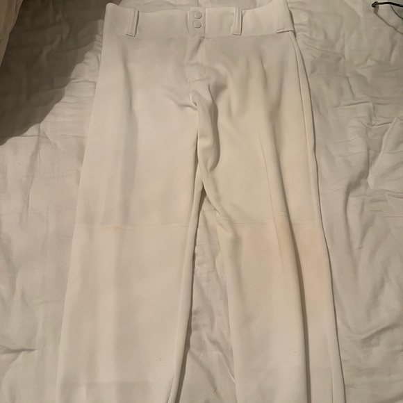 Boys white Alleson Athletic baseball pants - Picture 1 of 7